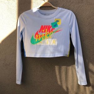 NWT Nike Air Long Sleeve Crop Top